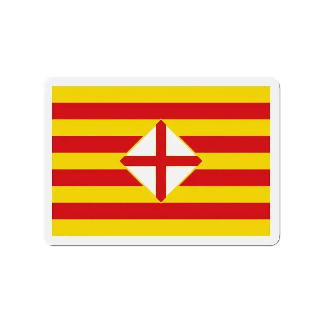 Flag of Barcelona - Refrigerator Magnet 2 Inch - The Sticker Space