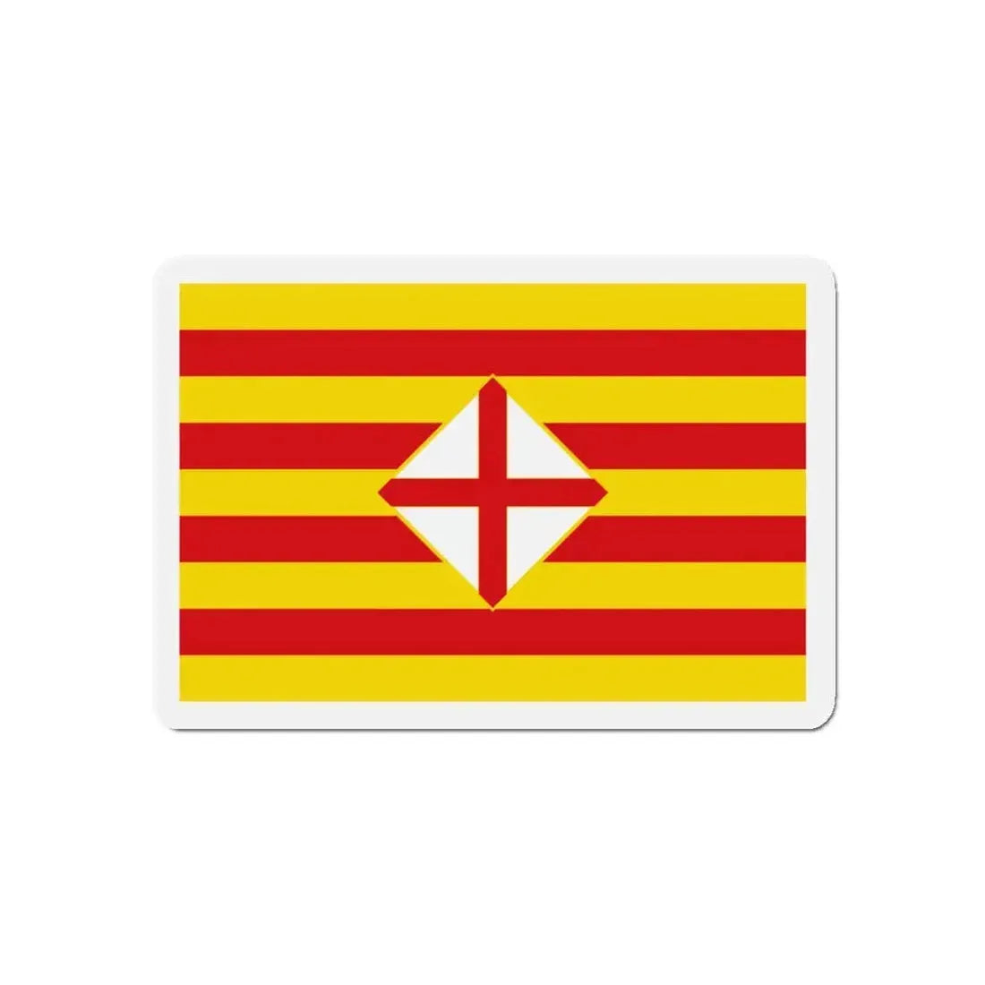 Flag of Barcelona - Refrigerator Magnet 5 Inch - The Sticker Space