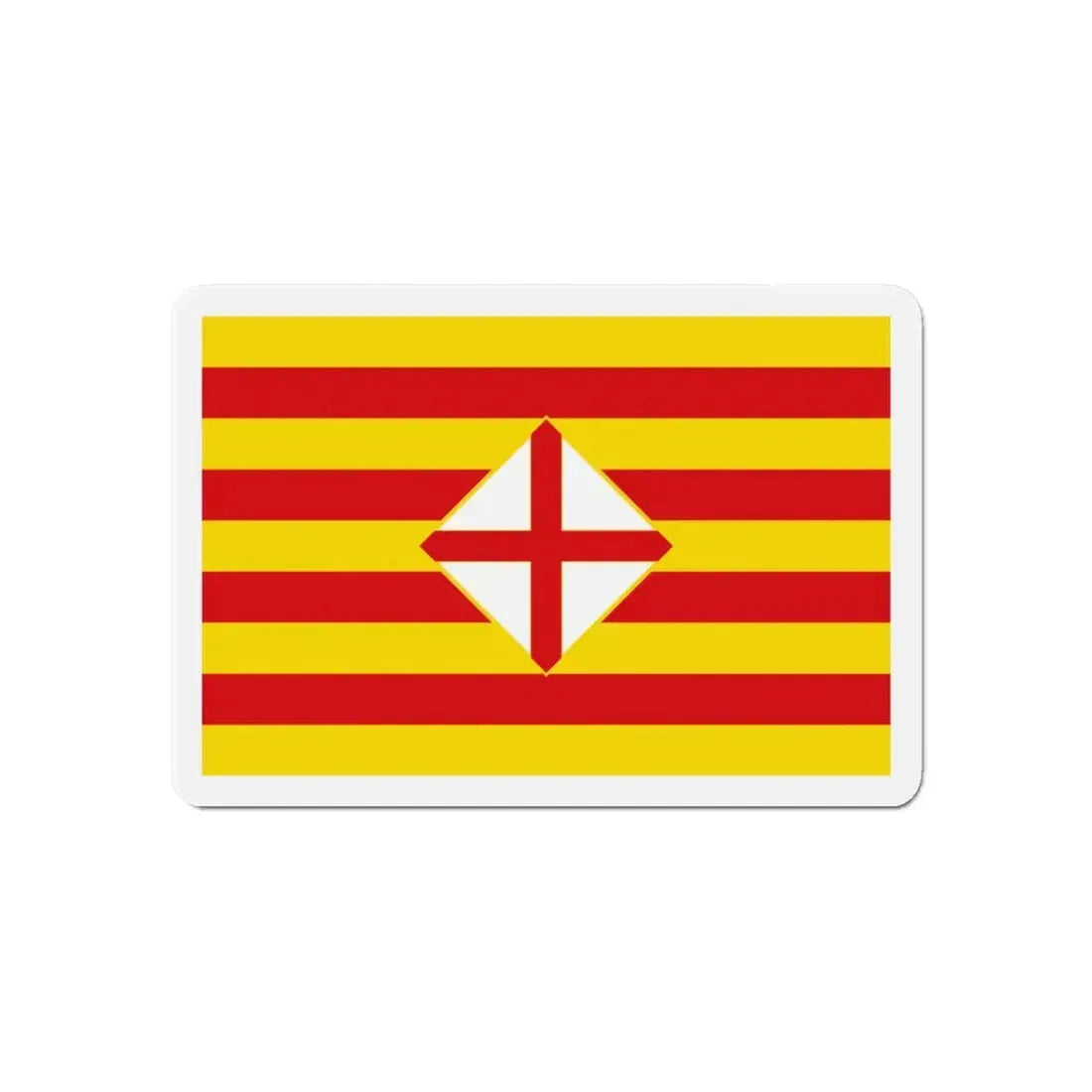 Flag of Barcelona - Refrigerator Magnet 6 Inch - The Sticker Space