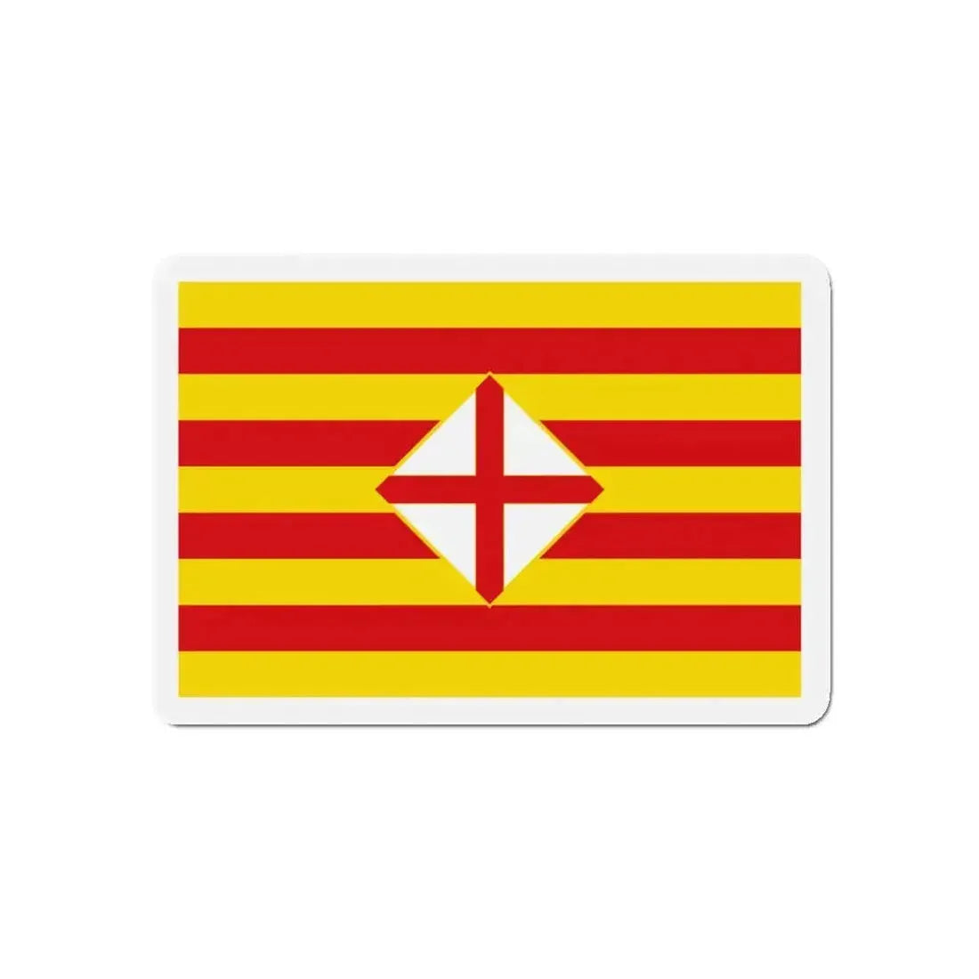 Flag of Barcelona - Refrigerator Magnet - The Sticker Space