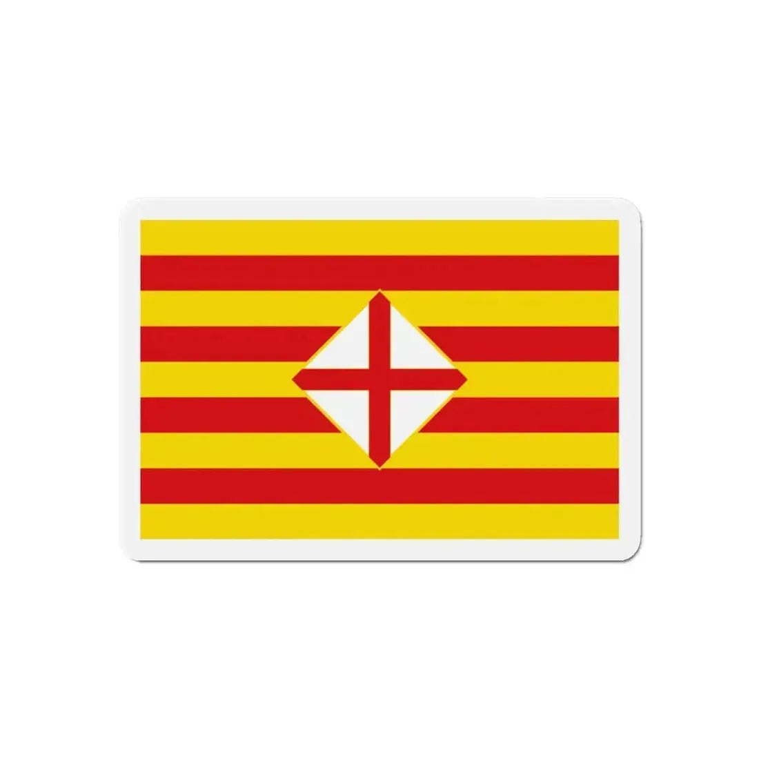 Flag of Barcelona - Refrigerator Magnet - The Sticker Space