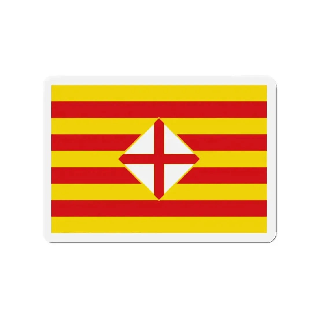 Flag of Barcelona - Refrigerator Magnet - The Sticker Space