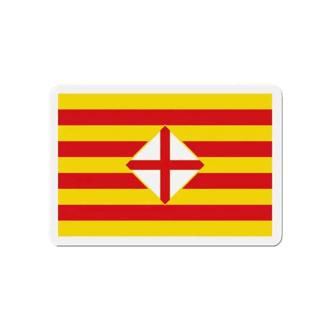 Flag of Barcelona - Refrigerator Magnet - The Sticker Space