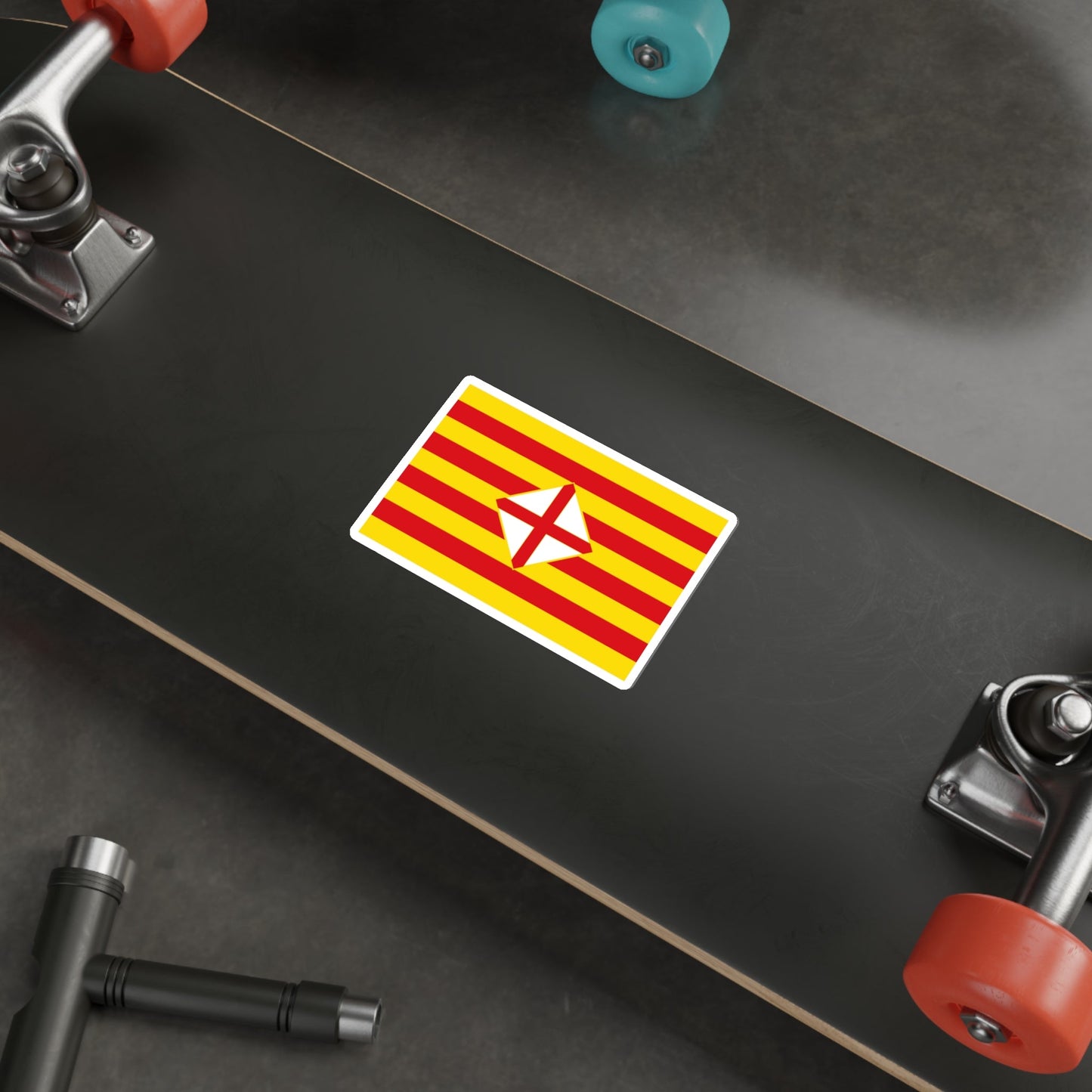 Flag of Barcelona STICKER Vinyl Die-Cut Decal-The Sticker Space