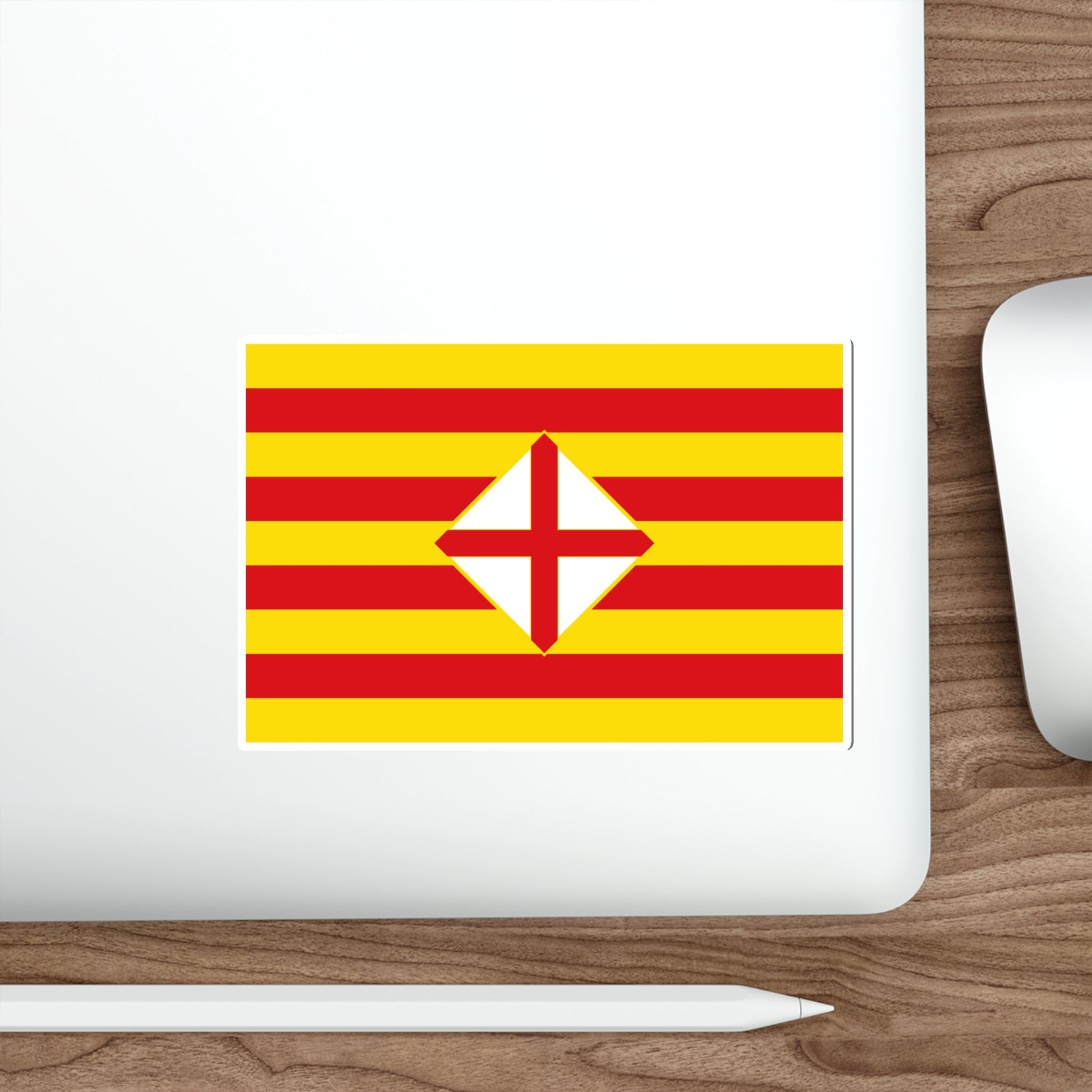 Flag of Barcelona STICKER Vinyl Die-Cut Decal-The Sticker Space