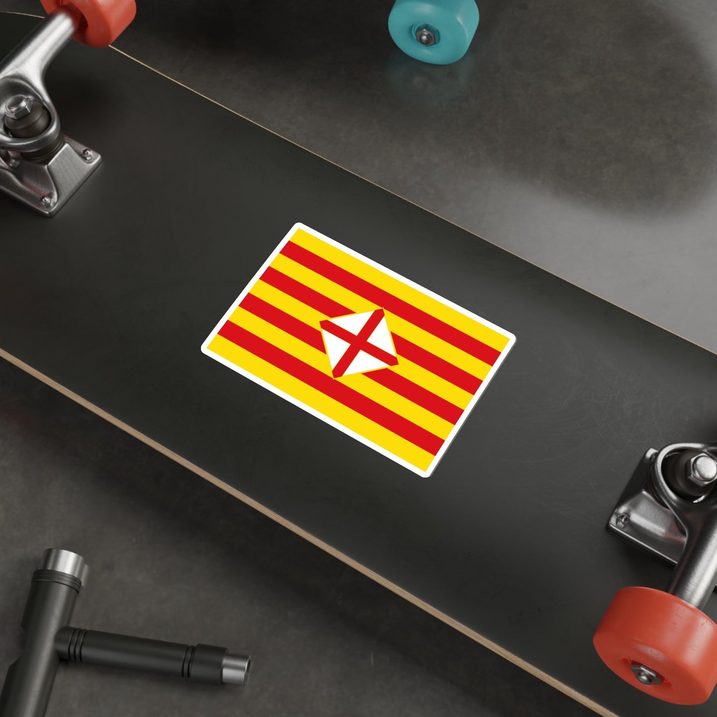 Flag of Barcelona STICKER Vinyl Die-Cut Decal-The Sticker Space