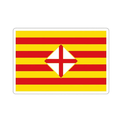 Flag of Barcelona STICKER Vinyl Die-Cut Decal 3 Inch - The Sticker Space