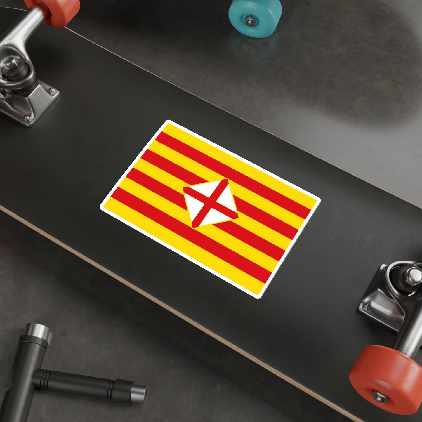 Flag of Barcelona STICKER Vinyl Die-Cut Decal-The Sticker Space