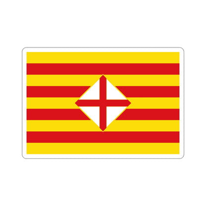 Flag of Barcelona STICKER Vinyl Die-Cut Decal-4 Inch-The Sticker Space