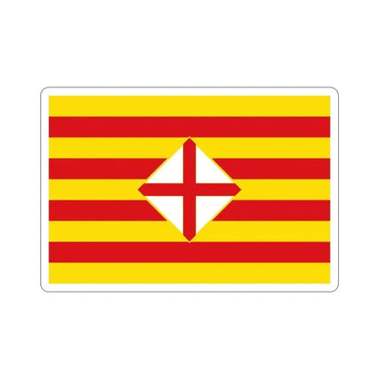 Flag of Barcelona STICKER Vinyl Die-Cut Decal 4 Inch - The Sticker Space