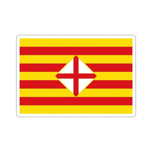 Flag of Barcelona STICKER Vinyl Die-Cut Decal 6 Inch - The Sticker Space