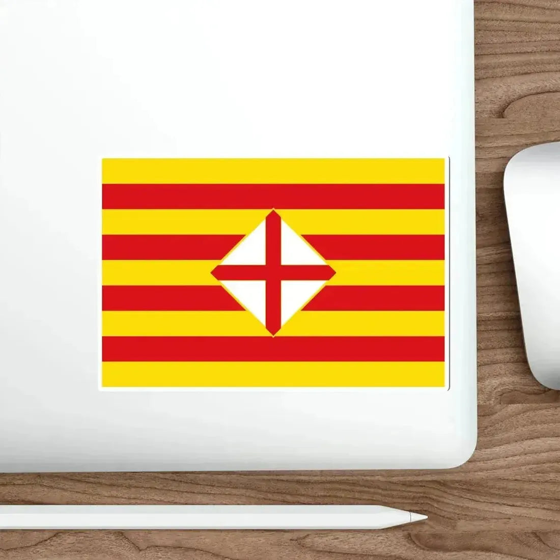 Flag of Barcelona STICKER Vinyl Die-Cut Decal - The Sticker Space