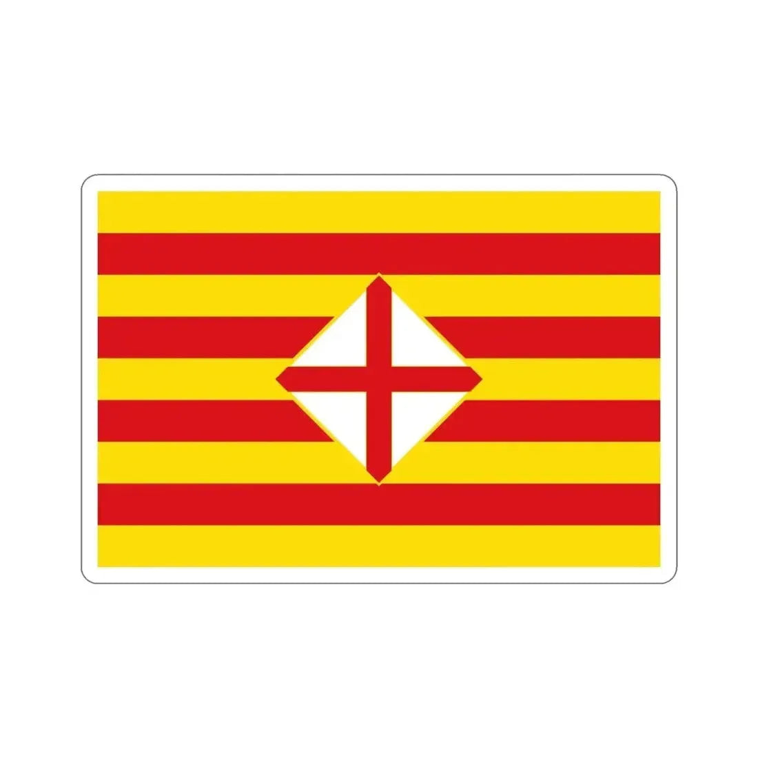 Flag of Barcelona STICKER Vinyl Die-Cut Decal - The Sticker Space