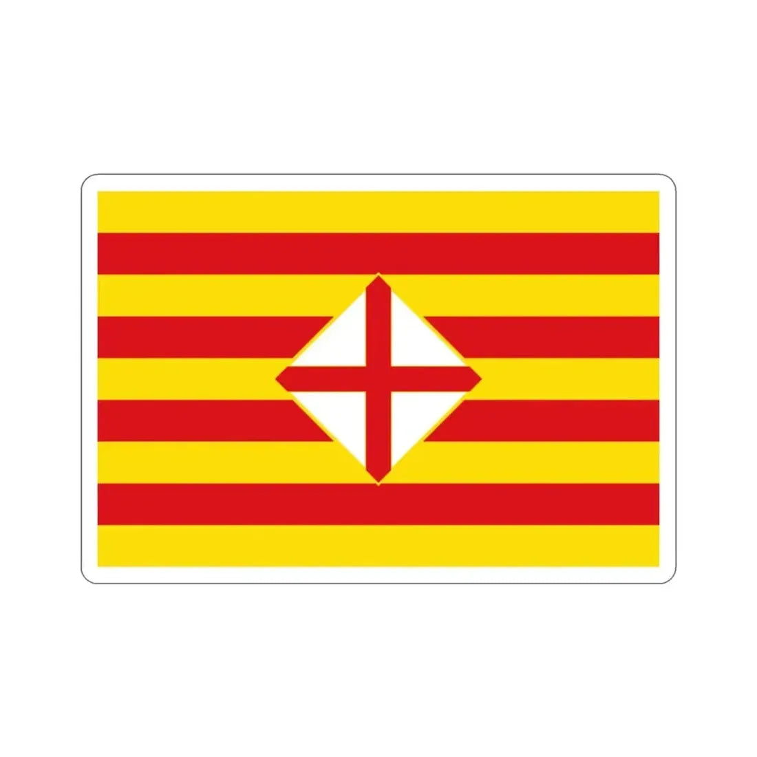 Flag of Barcelona STICKER Vinyl Die-Cut Decal - The Sticker Space