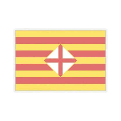 Flag of Barcelona - STICKER Vinyl Kiss-Cut Decal 2 Inch Transparent - The Sticker Space