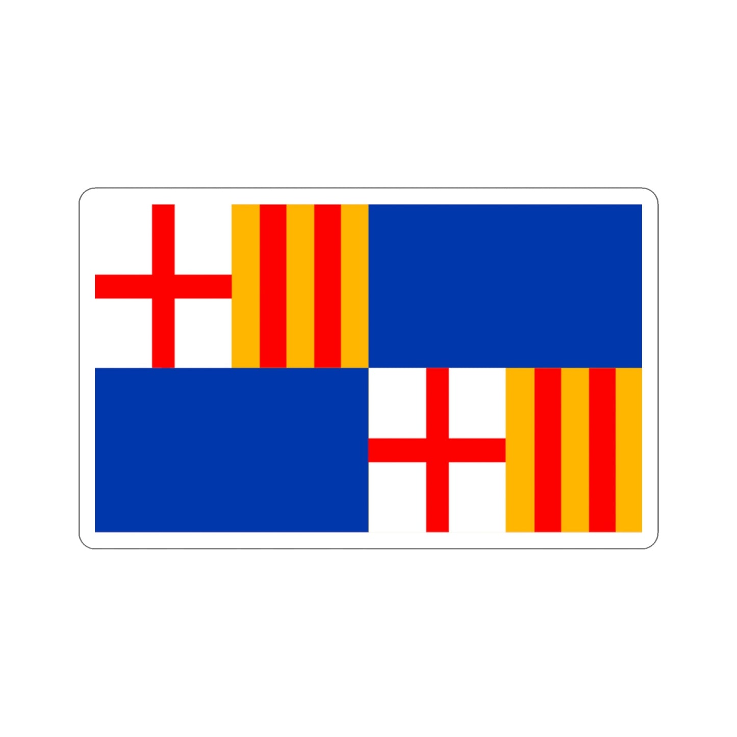 Flag of Barceloneta Puerto Rico STICKER Vinyl Die-Cut Decal-3 Inch-The Sticker Space