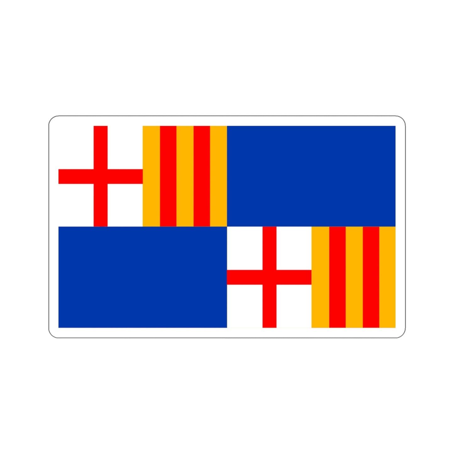 Flag of Barceloneta Puerto Rico STICKER Vinyl Die-Cut Decal-4 Inch-The Sticker Space