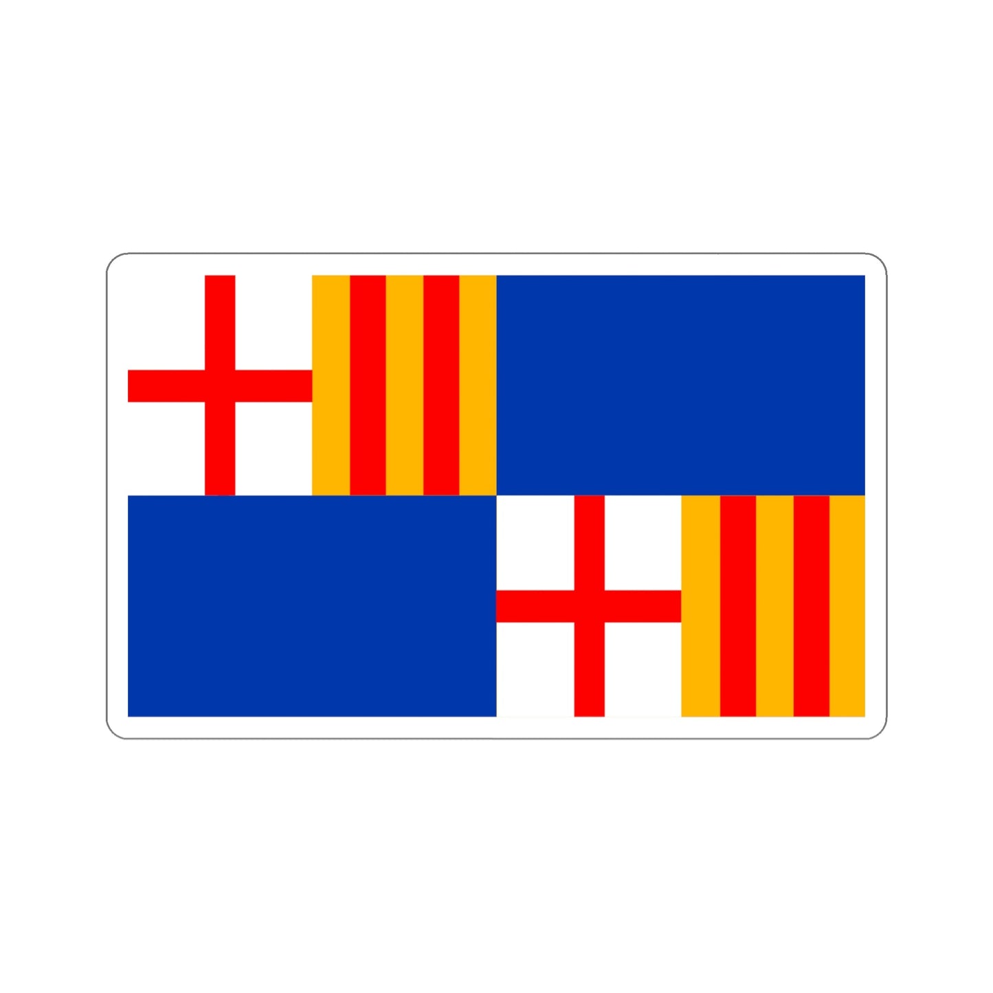 Flag of Barceloneta Puerto Rico STICKER Vinyl Die-Cut Decal-6 Inch-The Sticker Space