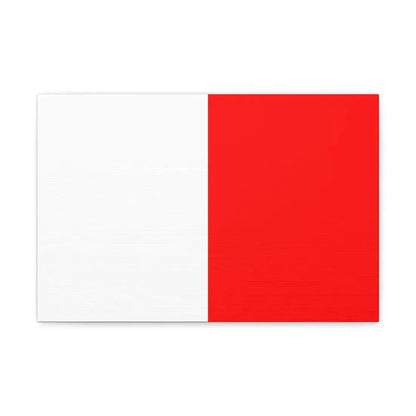 Flag of Bari Italy - Canvas Wall Art 18″ x 12″ 1.25" - The Sticker Space