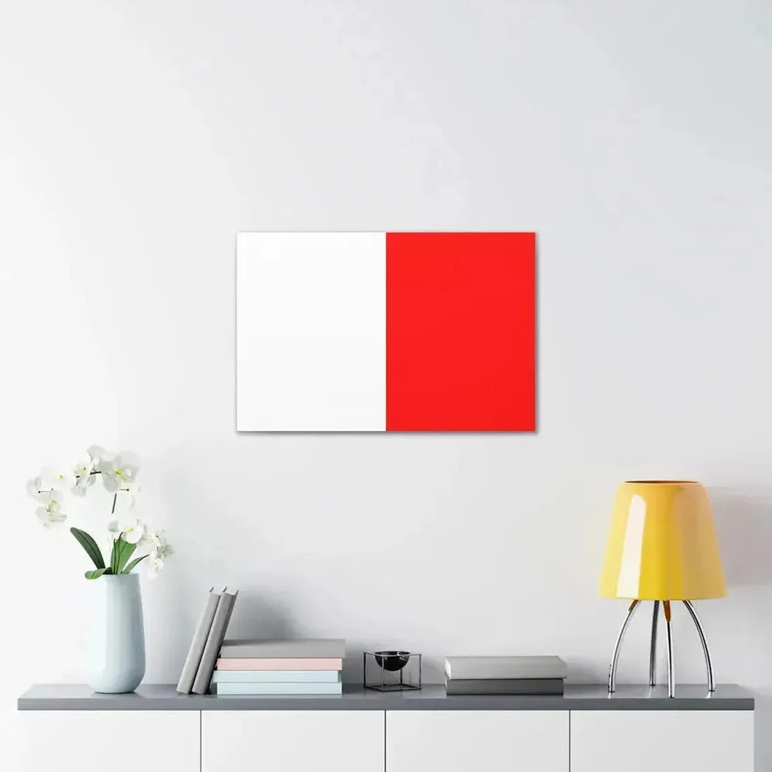Flag of Bari Italy - Canvas Wall Art - The Sticker Space