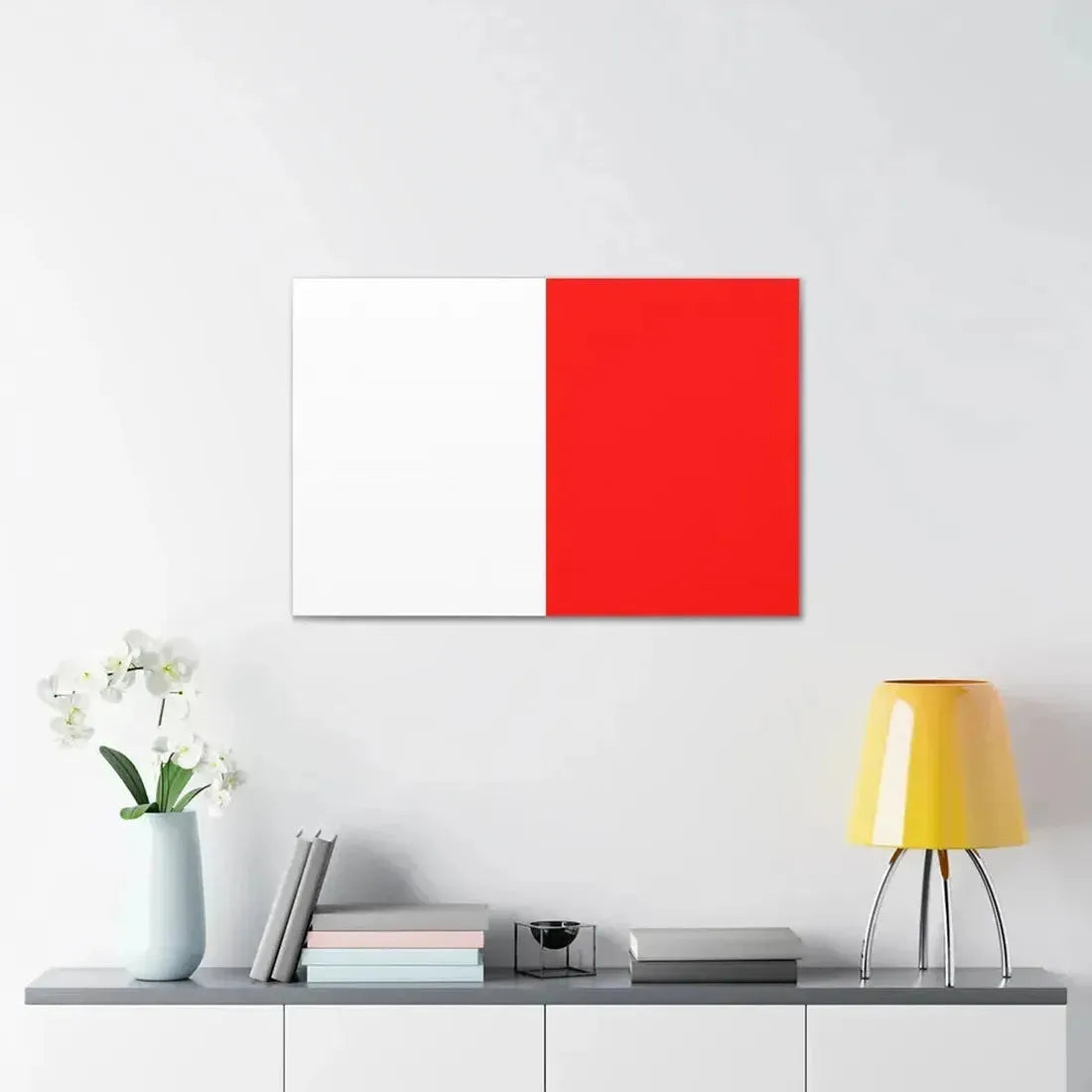 Flag of Bari Italy - Canvas Wall Art - The Sticker Space