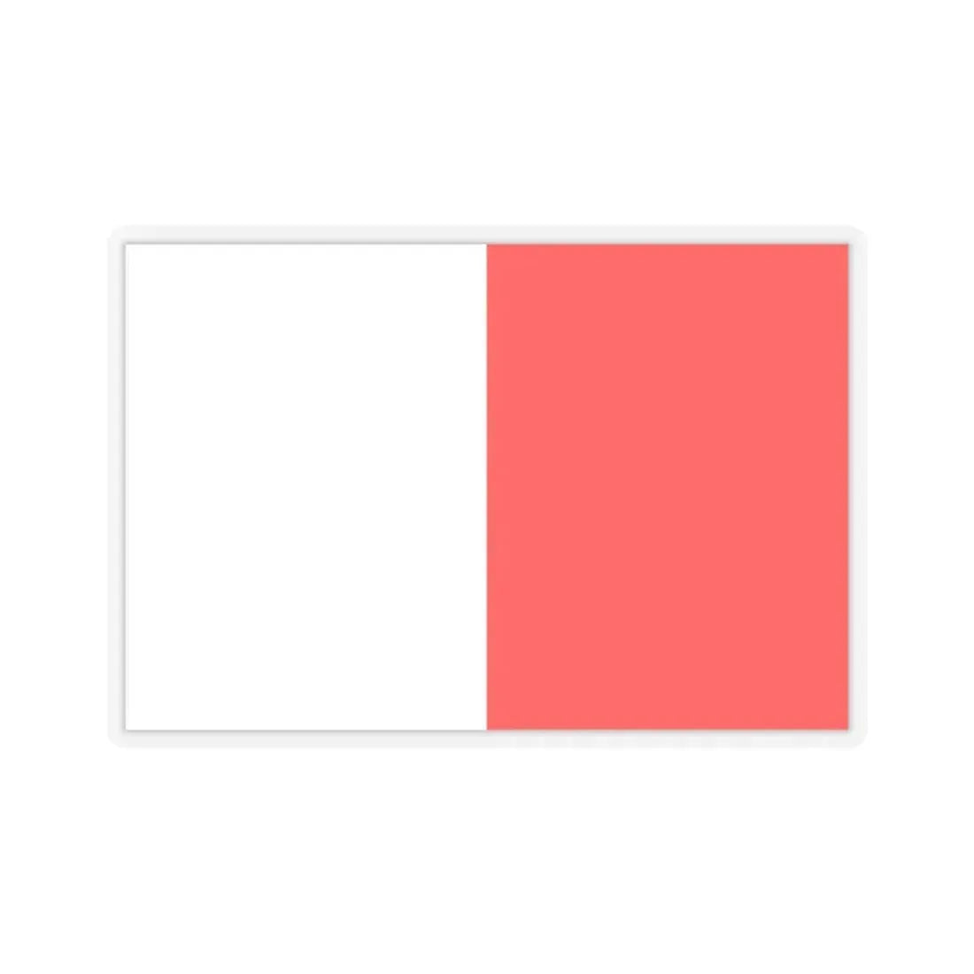 Flag of Bari Italy - STICKER Vinyl Kiss-Cut Decal 2 Inch Transparent - The Sticker Space