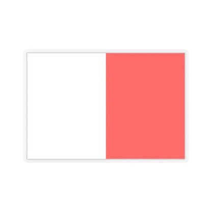 Flag of Bari Italy - STICKER Vinyl Kiss-Cut Decal 2 Inch Transparent - The Sticker Space