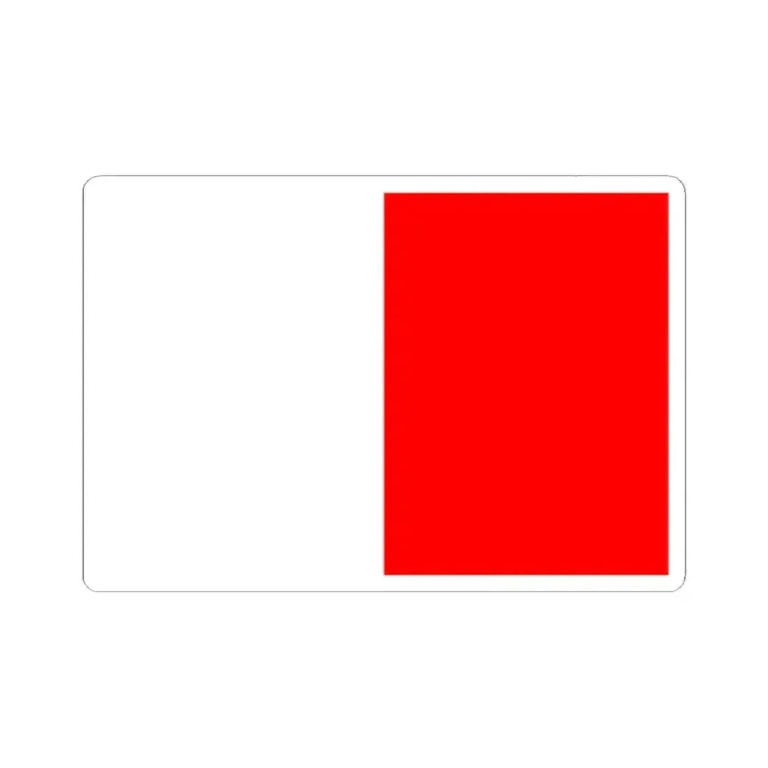 Flag of Bari Italy - STICKER Vinyl Kiss-Cut Decal 2 Inch White - The Sticker Space