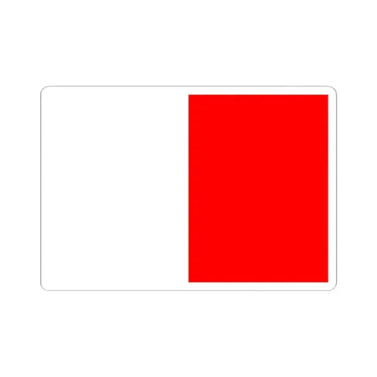 Flag of Bari Italy - STICKER Vinyl Kiss-Cut Decal 2 Inch White - The Sticker Space