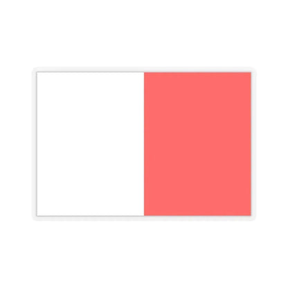 Flag of Bari Italy - STICKER Vinyl Kiss-Cut Decal 4 Inch Transparent - The Sticker Space