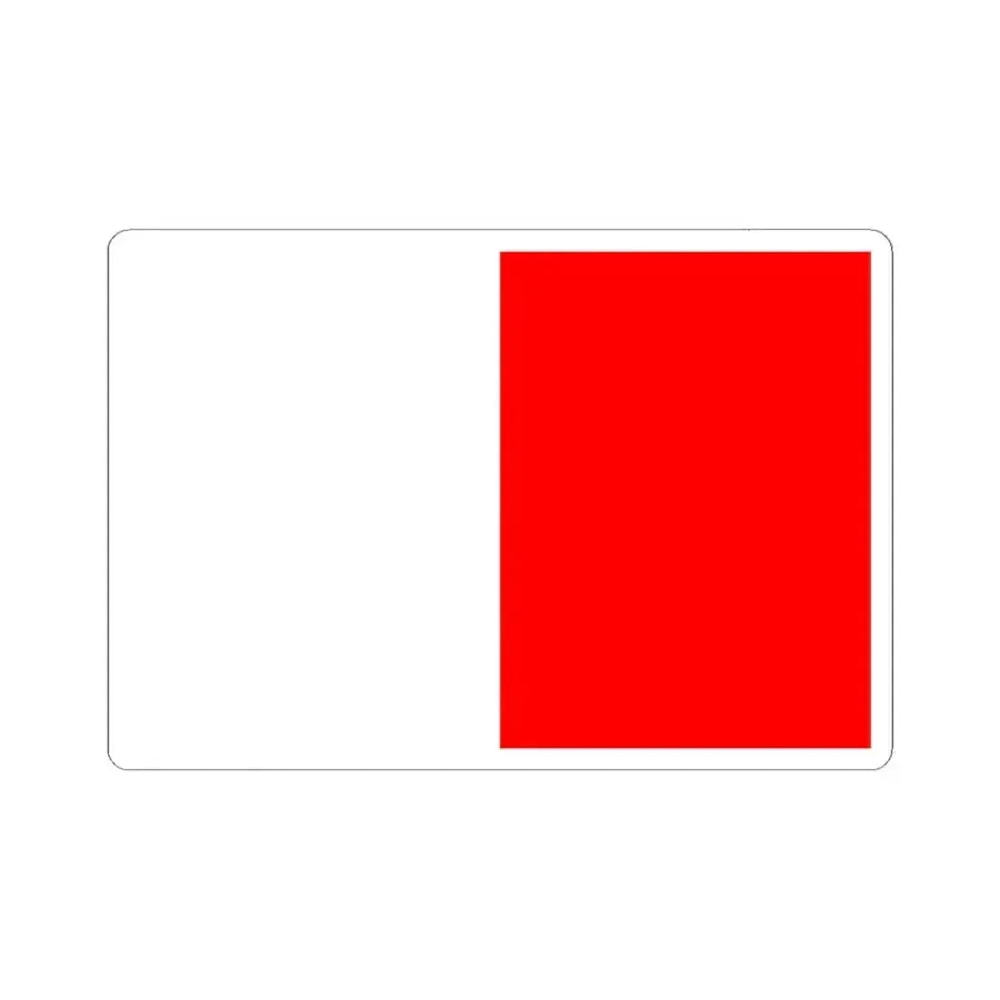 Flag of Bari Italy - STICKER Vinyl Kiss-Cut Decal 4 Inch White - The Sticker Space