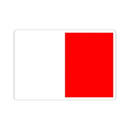 Flag of Bari Italy - STICKER Vinyl Kiss-Cut Decal 4 Inch White - The Sticker Space