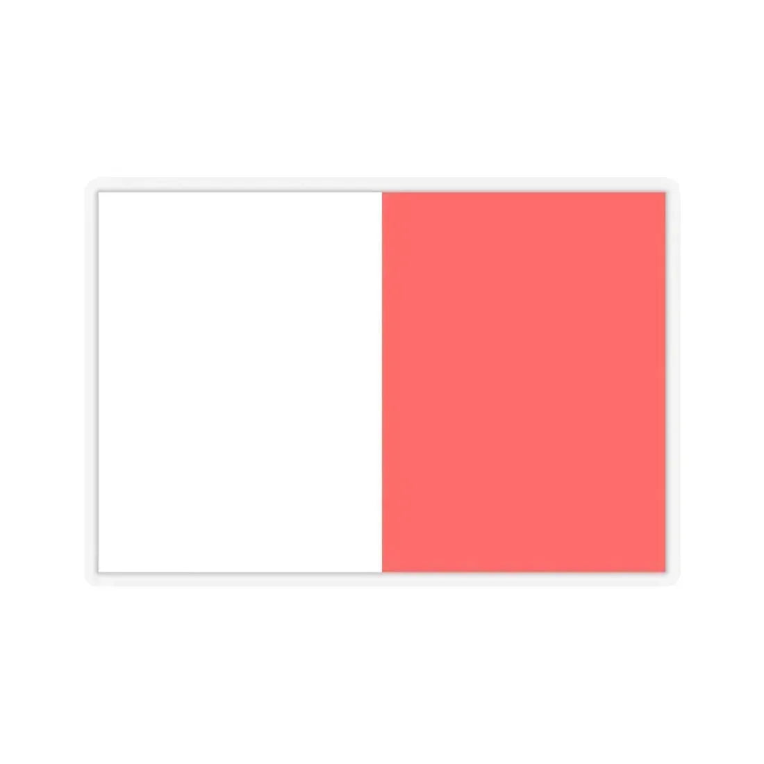 Flag of Bari Italy - STICKER Vinyl Kiss-Cut Decal 6 Inch Transparent - The Sticker Space