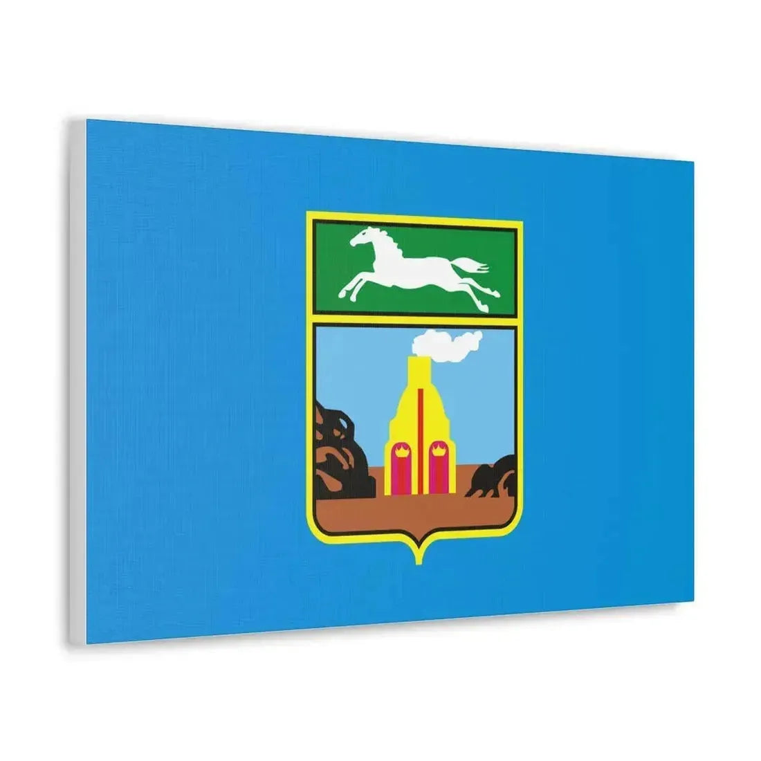 Flag of Barnaul Russia - Canvas Wall Art - The Sticker Space