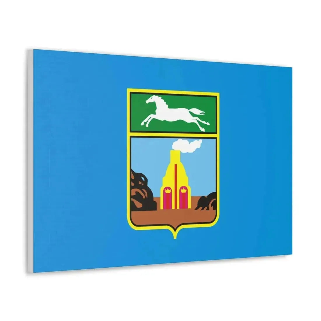 Flag of Barnaul Russia - Canvas Wall Art - The Sticker Space