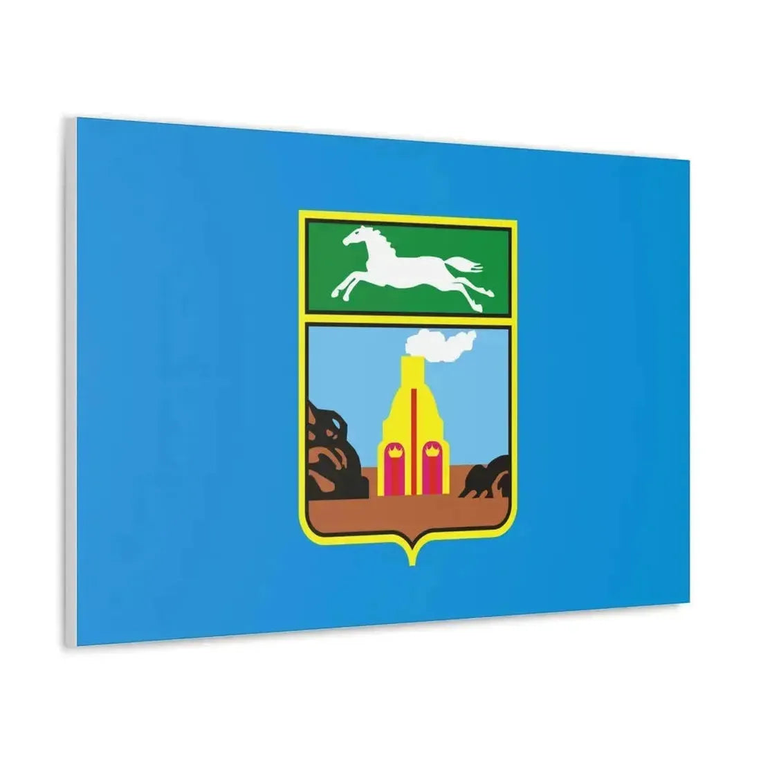 Flag of Barnaul Russia - Canvas Wall Art - The Sticker Space