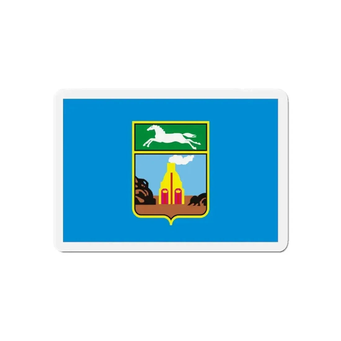 Flag of Barnaul Russia - Refrigerator Magnet - The Sticker Space