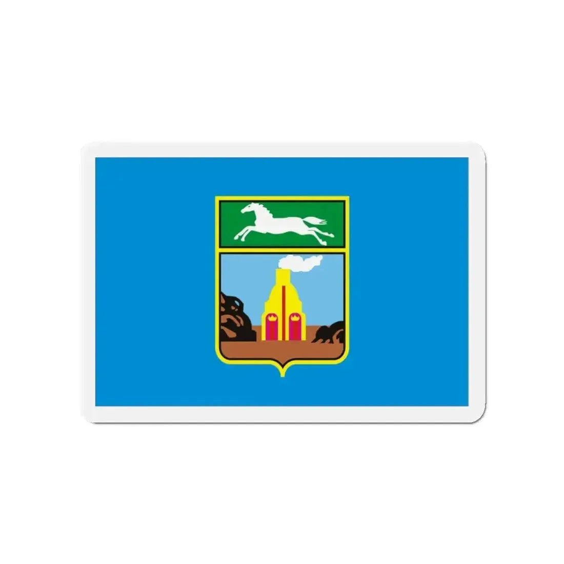 Flag of Barnaul Russia - Refrigerator Magnet - The Sticker Space