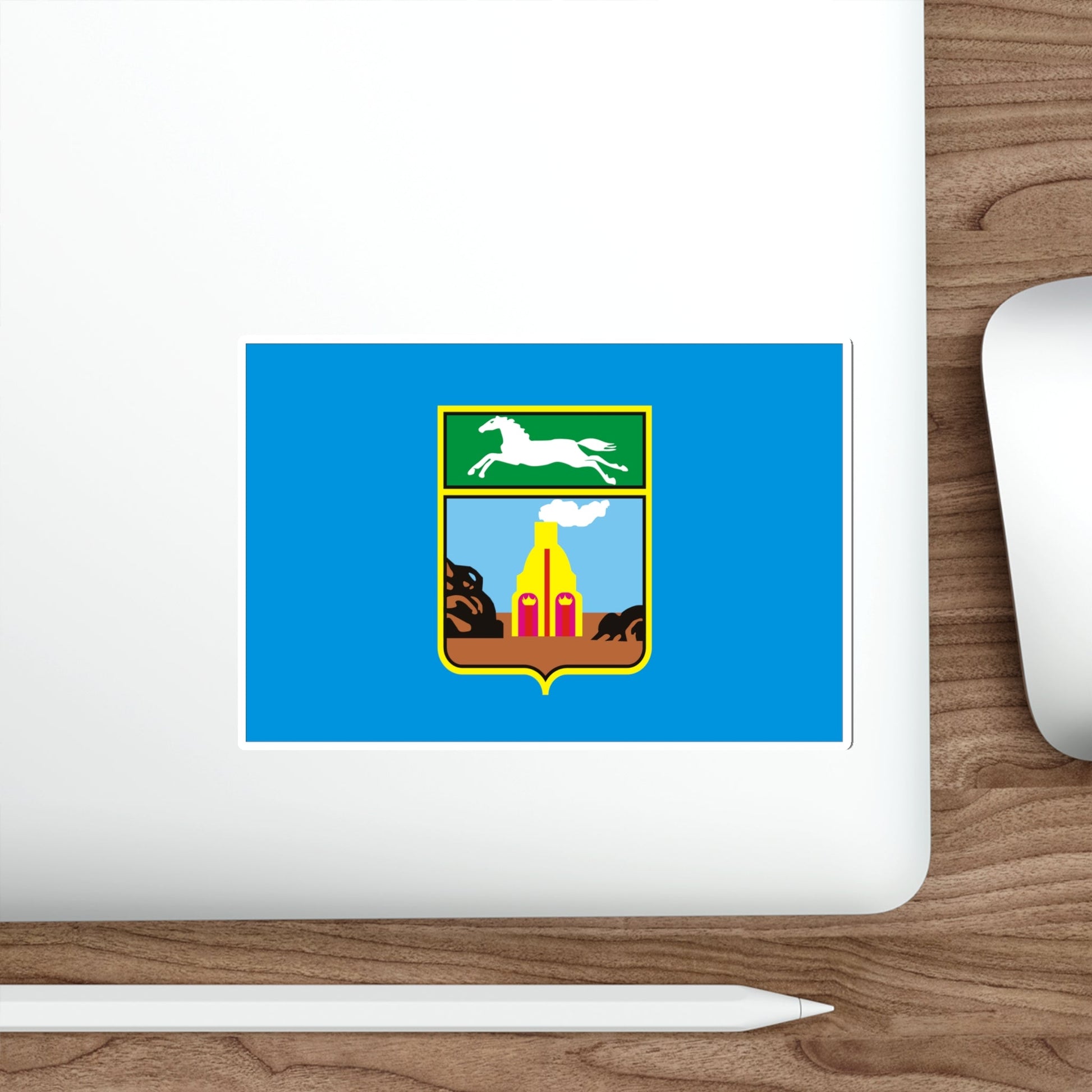 Flag of Barnaul Russia STICKER Vinyl Die-Cut Decal-The Sticker Space