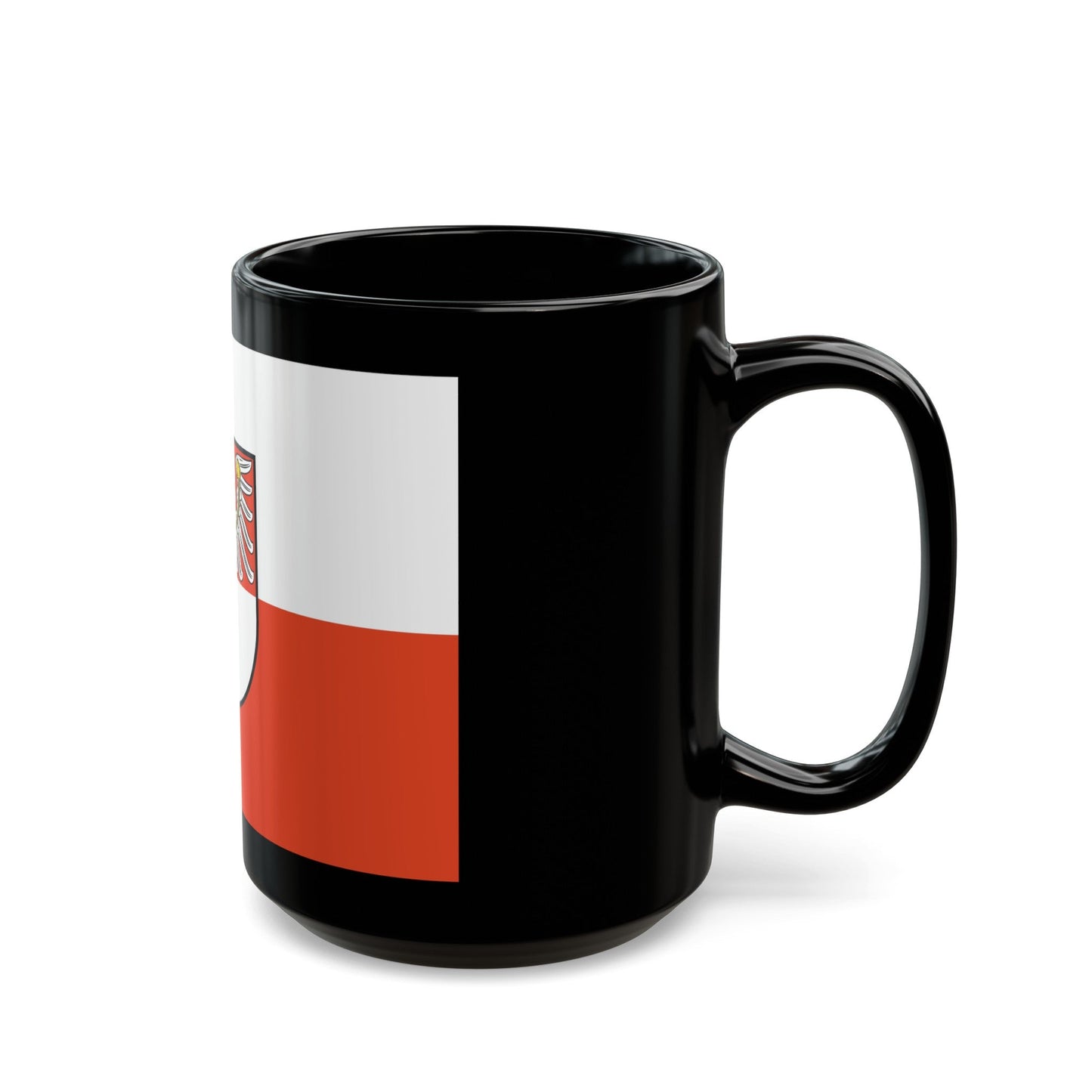 Flag of Barnim Germany - Black Coffee Mug-The Sticker Space