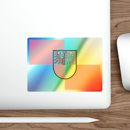 Flag of Barnim Germany Holographic STICKER Die-Cut Vinyl Decal-The Sticker Space