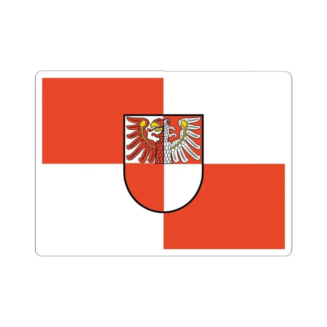 Flag of Barnim Germany - STICKER Vinyl Kiss-Cut Decal 6 Inch White - The Sticker Space