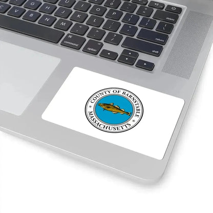 Flag of Barnstable County Massachusetts (United States) STICKER Vinyl Kiss-Cut Decal - The Sticker Space