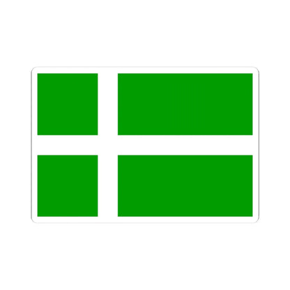 Flag of Barra (Scotland) STICKER Vinyl Kiss-Cut Decal 3 Inch White - The Sticker Space