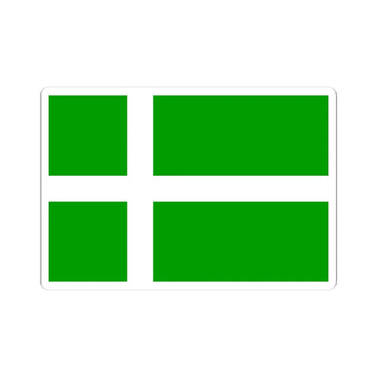 Flag of Barra (Scotland) STICKER Vinyl Kiss-Cut Decal 4 Inch White - The Sticker Space