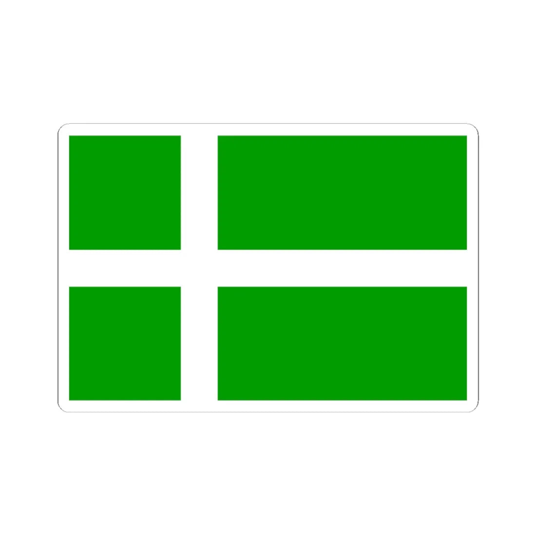 Flag of Barra (Scotland) STICKER Vinyl Kiss-Cut Decal 6 Inch White - The Sticker Space