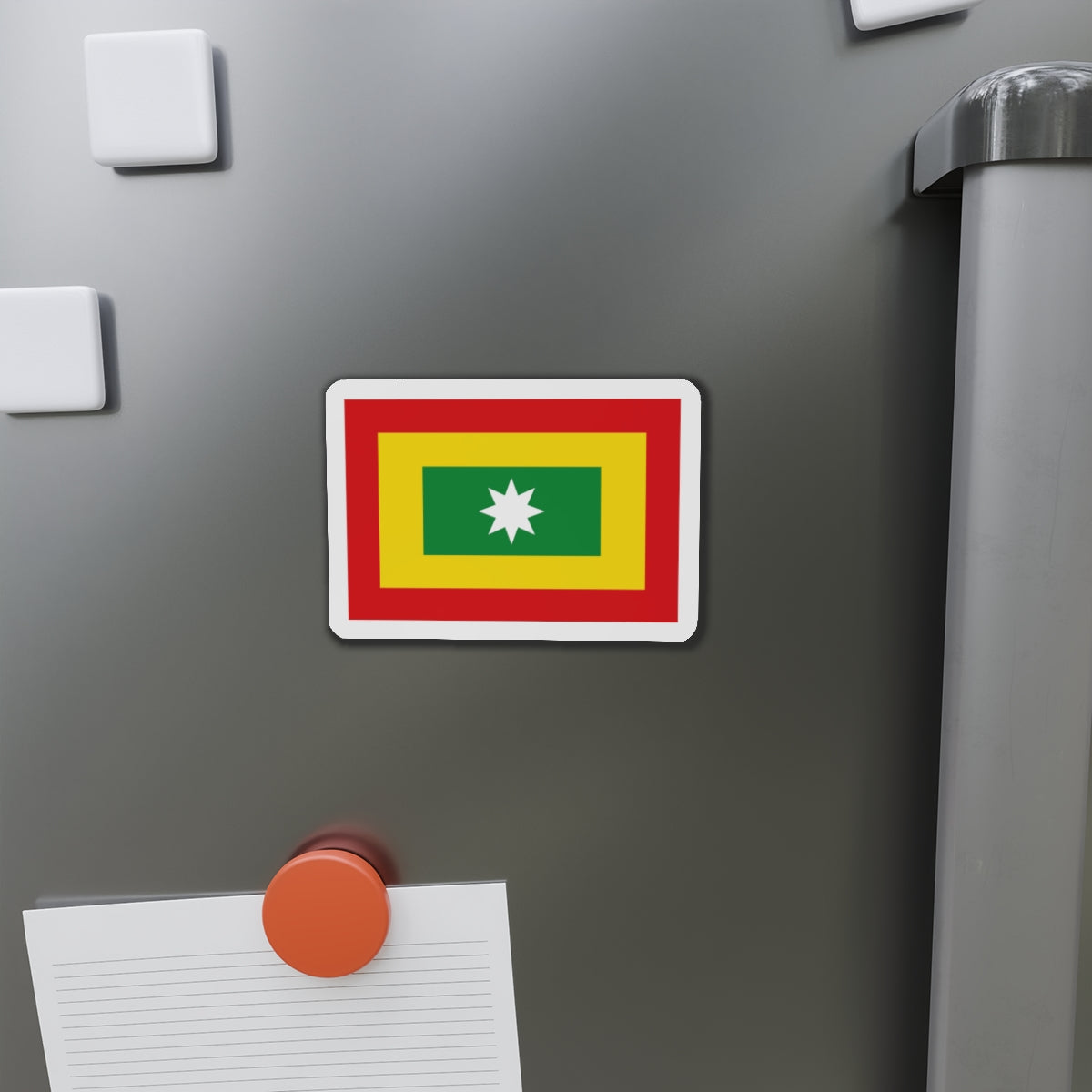 Flag of Barranquilla Atlántico Colombia - Die-Cut Magnet-The Sticker Space