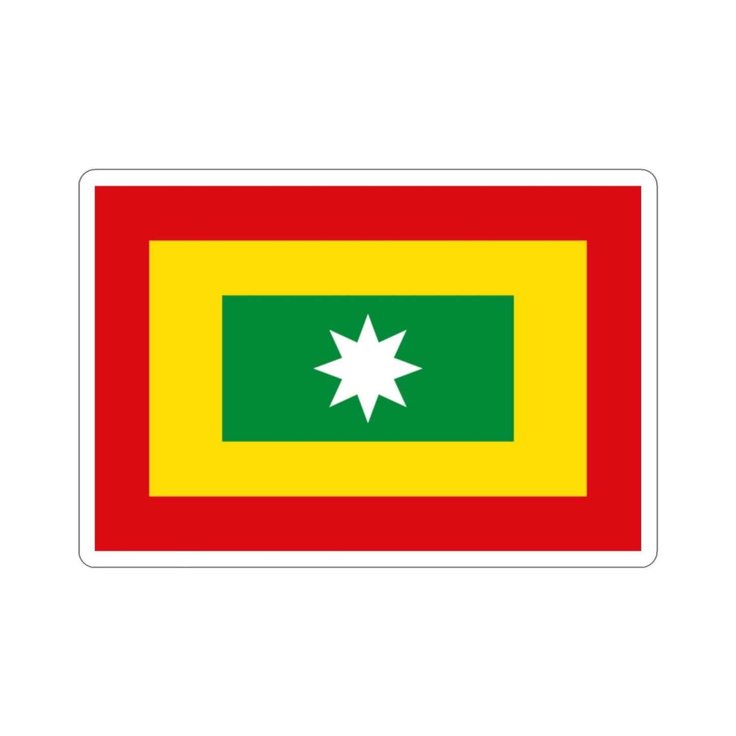 Flag of Barranquilla Atlántico Colombia STICKER Vinyl Die-Cut Decal-2 Inch-The Sticker Space