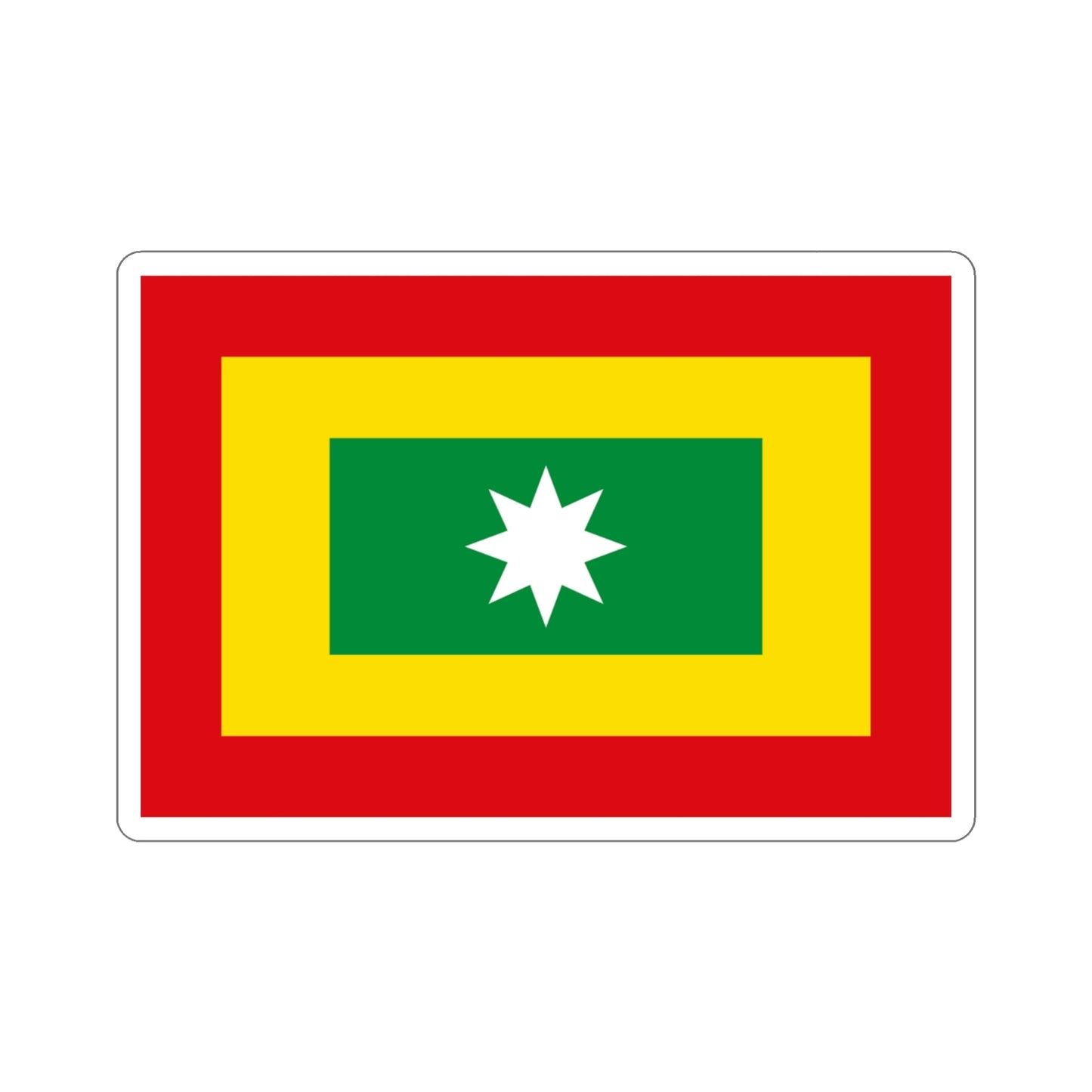 Flag of Barranquilla Atlántico Colombia STICKER Vinyl Die-Cut Decal-3 Inch-The Sticker Space