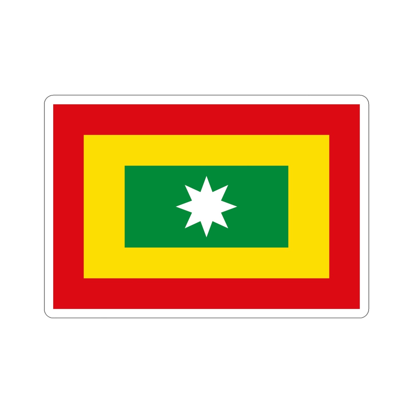 Flag of Barranquilla Atlántico Colombia STICKER Vinyl Die-Cut Decal-5 Inch-The Sticker Space